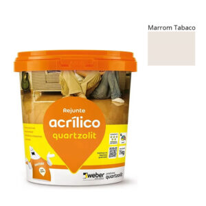 Rejunte Acrílico Quartzolit Marrom Tabaco 1Kg