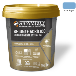 Rejunte Acrílico Azul Royal Ceramfix 1kg